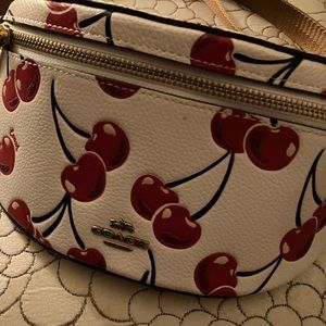 Coach cherry belt bag!